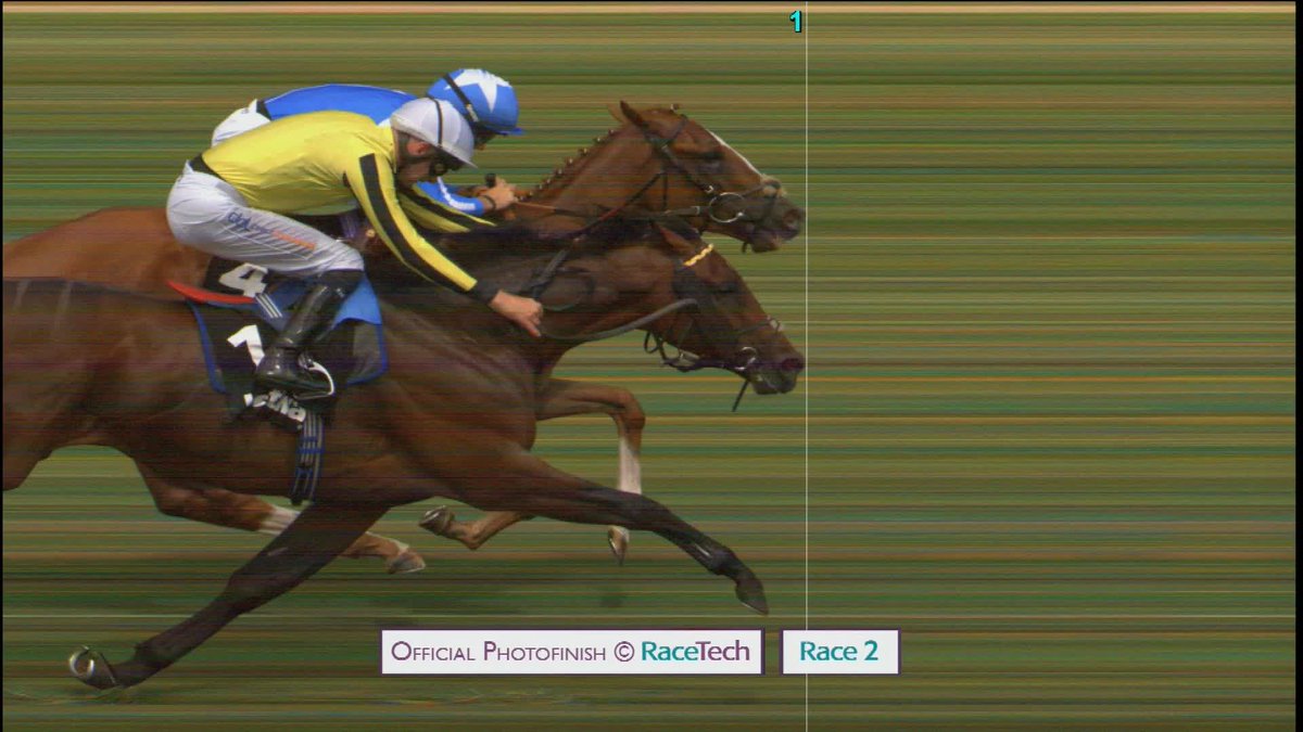Time to squint... 🕵️🔍 The pixel that won the race for Mythical Bay @newmarketrace