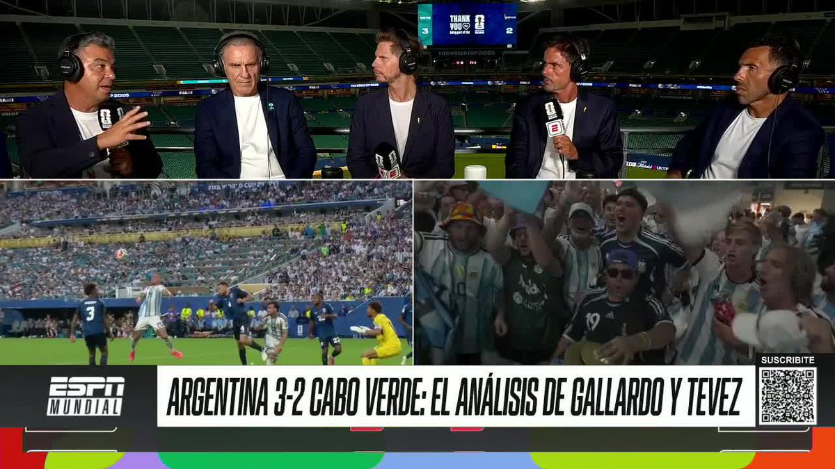 "VINO BIEN QUE PASE ESTO. VA A HABER UNA REACCIÓN, TIENE QUE HABER UNA REACCIÓN" ✍️ Marcelo Gallardo tras la agónica clasificación de Argentina ante Cabo Verde ⚡ #ESPNMundial 📺 Mirá los mejores partidos de la #FIFAWorldCup por ESPN, en el Plan Premium de #DisneyPlus