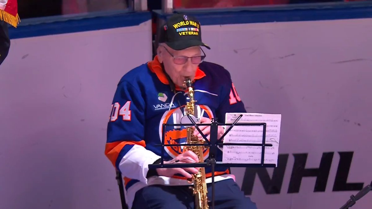 As America celebrates its 250th birthday, we're looking back to this past December, when 104-year-old World War II Army veteran Dominick Critelli brought down the house with his unforgettable rendition of the National Anthem.