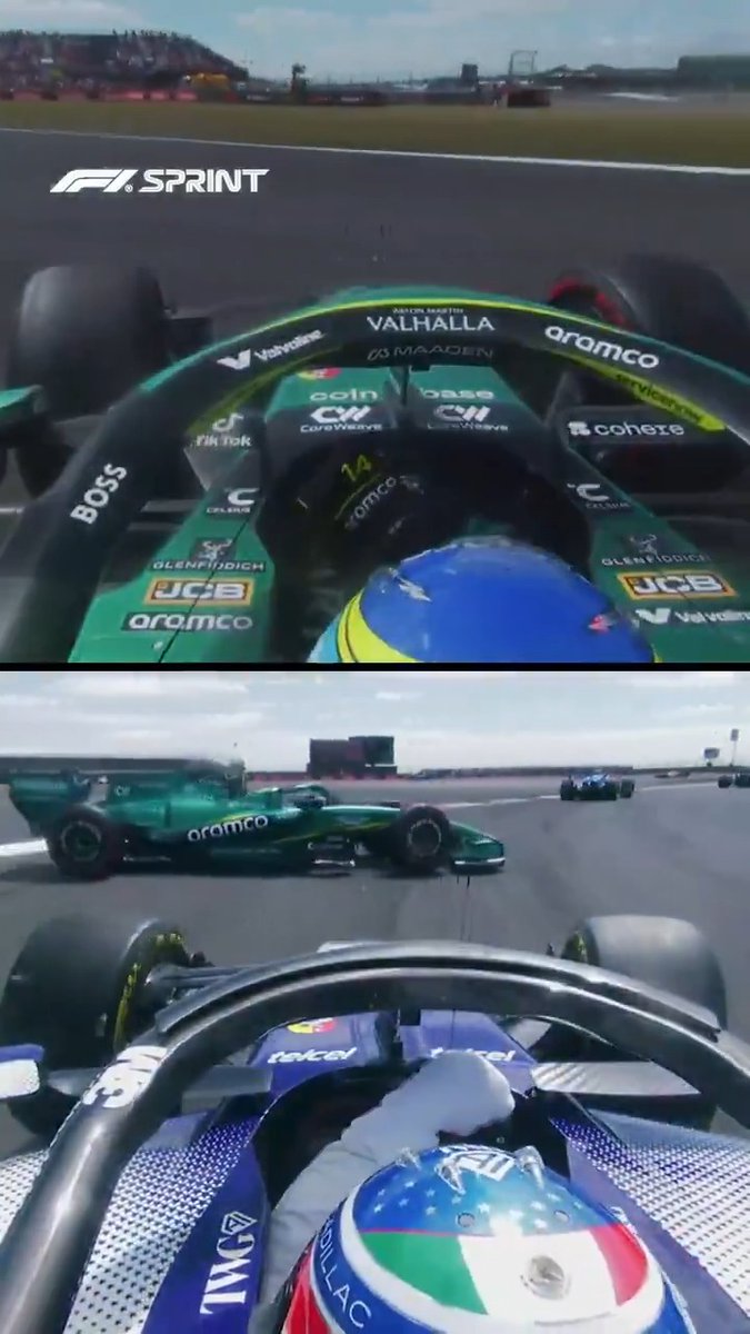 Checo sends Fernando into a spin 😵‍💫 #F1Sprint #BritishGP