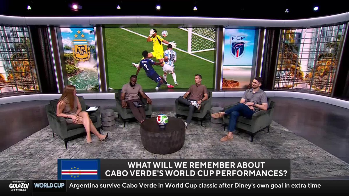 "Bravery. I think that's the first thing that comes to my mind." 💪🇨🇻 JayDee Dyer, Matteo Bonetti and Jimmy Conrad give Cabo Verde their flowers after pushing Argentina to the brink in an all-time World Cup classic.