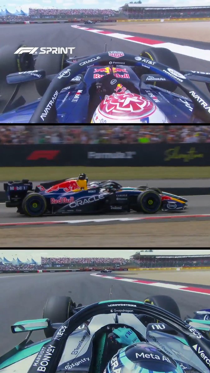 Max 🆚 George: Always a feisty battle! ⚔️ #F1Sprint #BritishGP