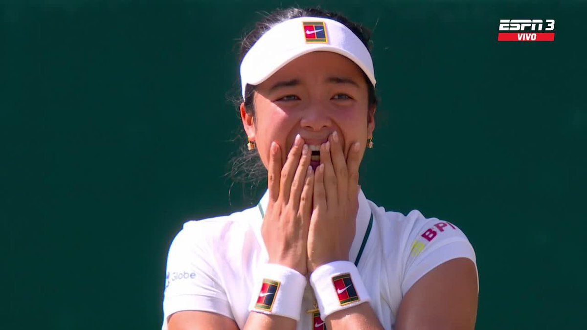 ¡EALA ELIMINÓ A SWIATEK DE #WIMBLEDON! 🇵🇭🙌 📺 Mirá #Wimbledon en el Plan Premium de Disney Plus.