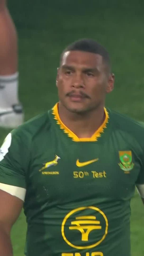 𝟓𝟎 𝐀𝐩𝐩𝐞𝐚𝐫𝐚𝐧𝐜𝐞𝐬 in the green and gold 🇿🇦🏉 It's a special day for Cheslin Kolbe and Damian Willemse 🥹🏉 📺 Stream #NationsChampionship on DStv: