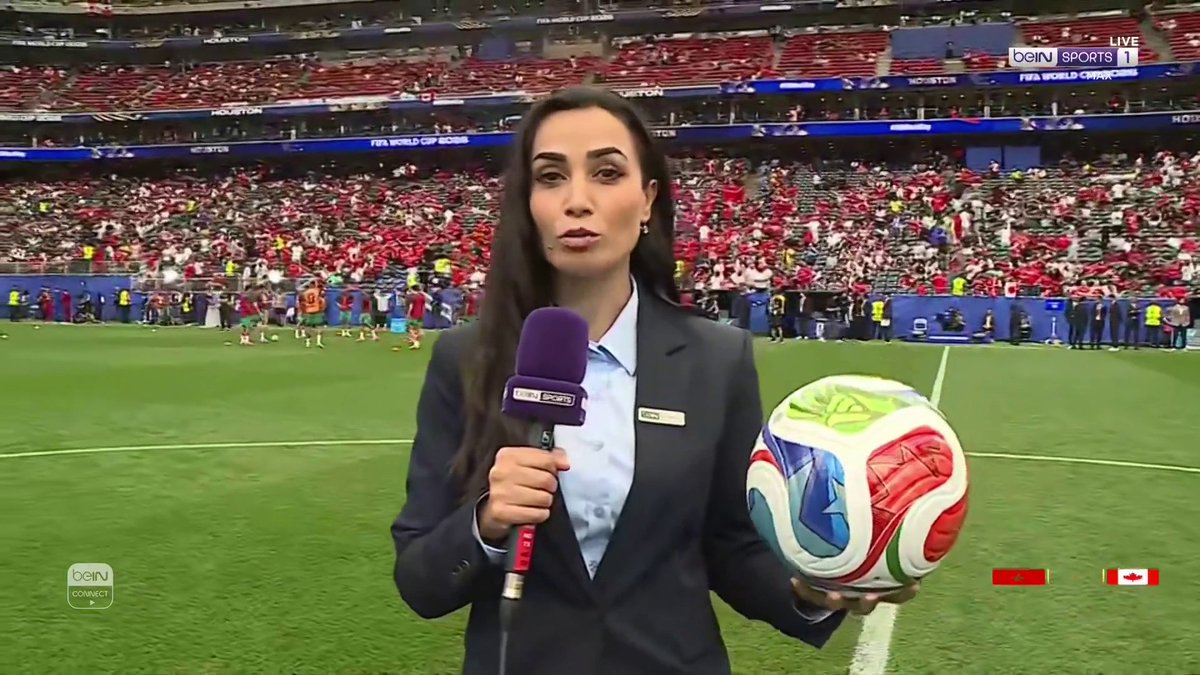 🎙️ من أرضية الملعب... مراسلتنا هديل رياض ترصد آخر استعدادات كندا والمغرب قبل صافرة البداية 🇨🇦🇲🇦 #كأس_العالم2026 | #مونديال2026 | #كأس_العالم #beINWC26 | #FIFAWorldCup2026 | #FIFAWorldCup