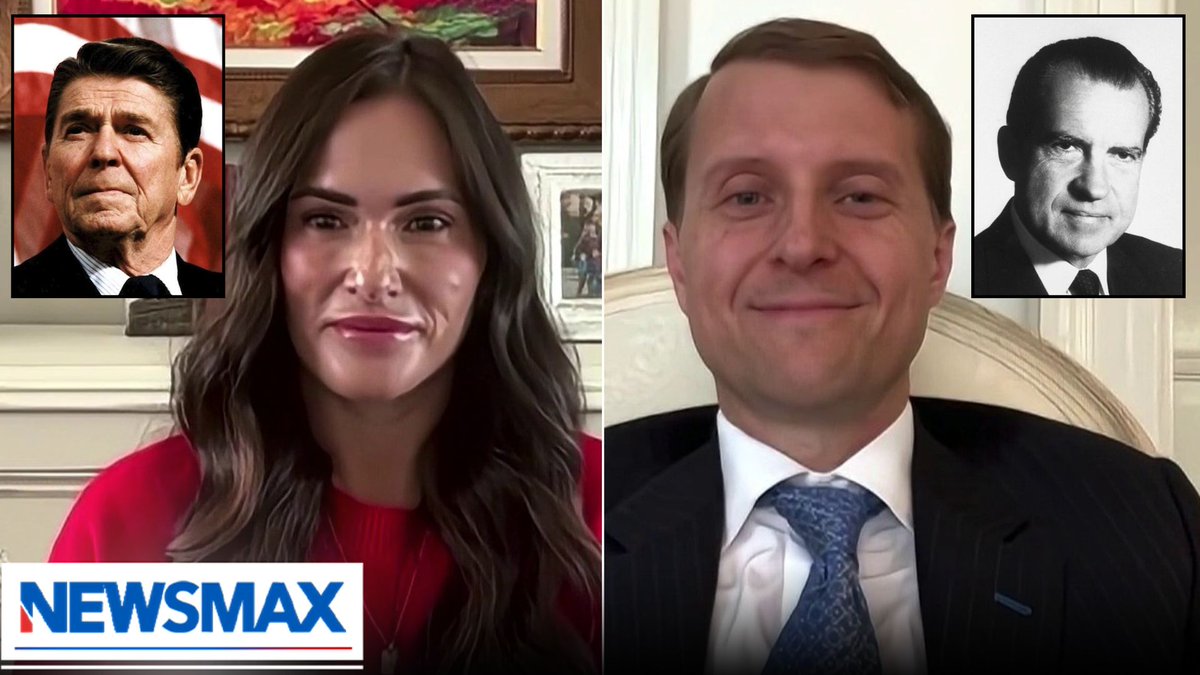 Christopher Nixon Cox, grandson of President Richard Nixon, and Ashley Reagan Dunster, granddaughter of President Ronald Reagan, joined “America Right Now” to discuss the legacies of their grandfathers, their vision for America’s future success, and how they connected with the working man and the silent majority to help unite a divided nation. Tom Basile 🇺🇸