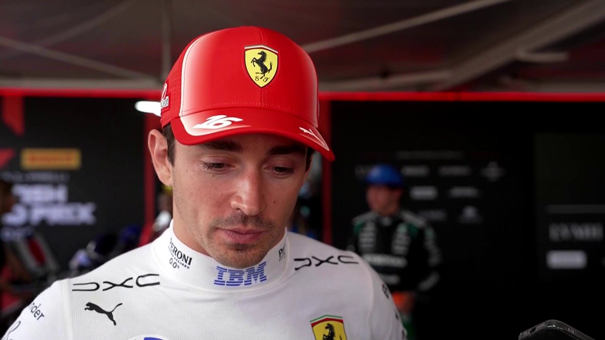 "Ce que j'ai changé m'a donné un feeling avec la voiture que je n'avais pas eu depuis longtemps" 👀 Même s'il ne révèle pas ses secrets à Laurent 😁, Charles Leclerc est satisfait de sa 2e place en qualifications ! #F1 #BritishGP