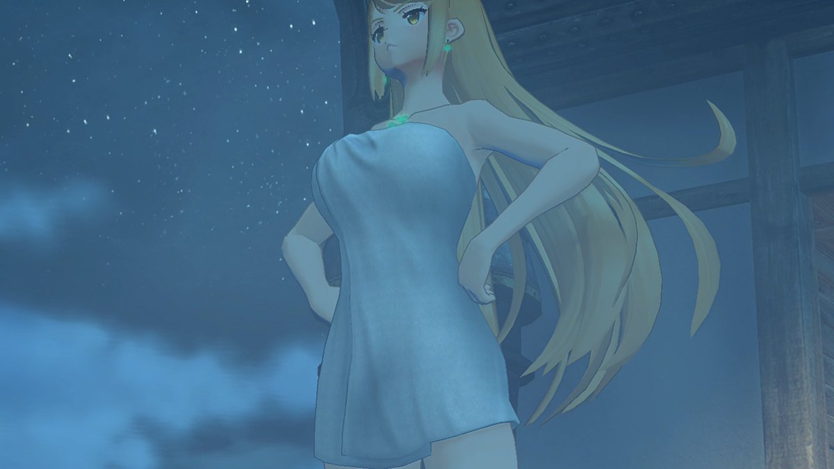 Not too much longer until we get to see Mythra in a towel in 4K 💛✨
