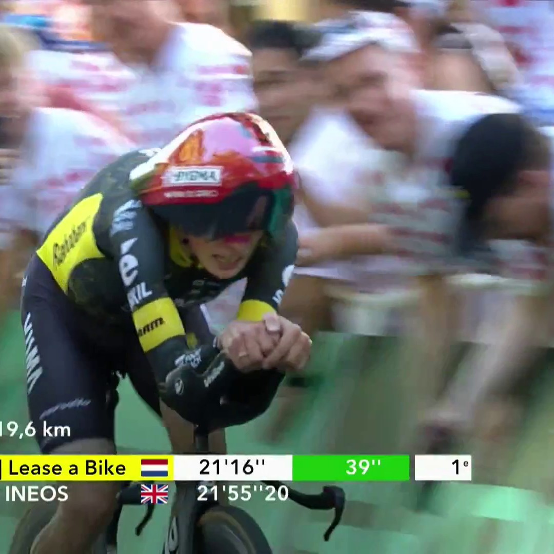 Jonas Vingegaard snatches Gannas time and pushes Team Visma-Lease a Bike into the lead on day one of the Tour De France 🤩