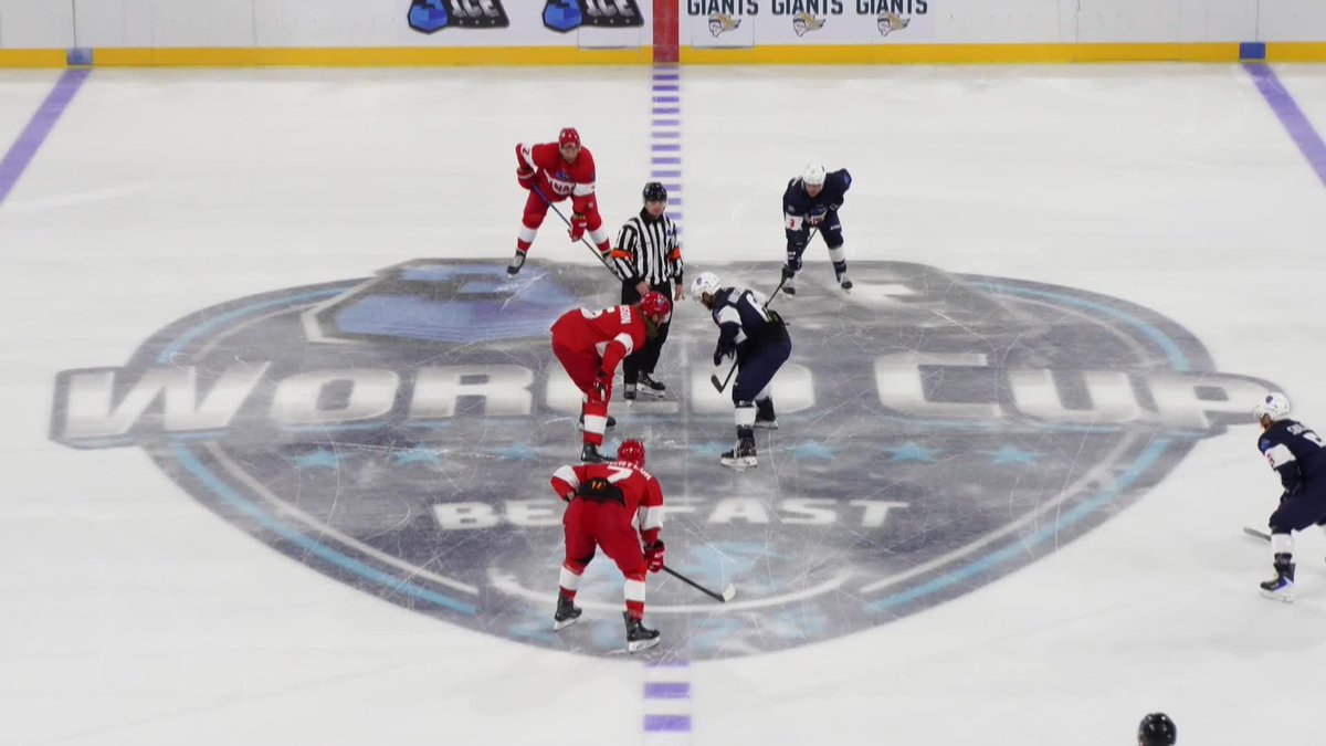 That didn't take long! 🏒🚨 The first goal of the 3ICE World Cup goes to Canada and Chase Pearson of Nottingham Panthers 🇨🇦