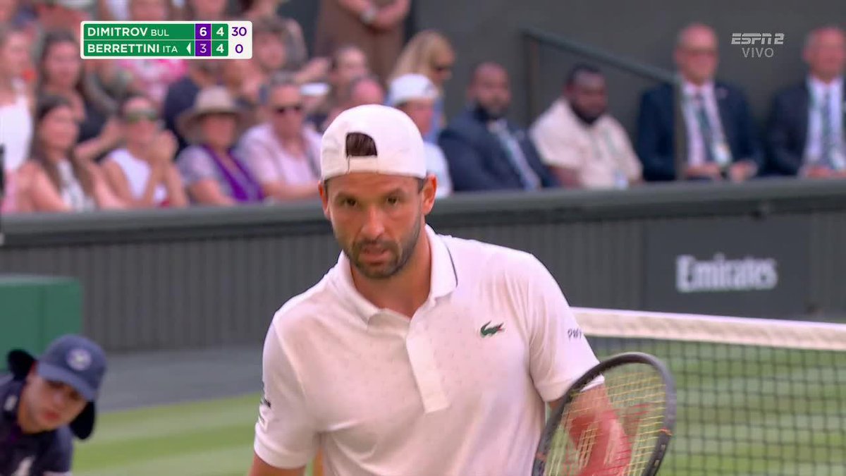 ¡Ni Berrettini podía creer lo que hizo Dimitrov! 😱🔝 📺 Mirá #Wimbledon en el Plan Premium de Disney Plus.