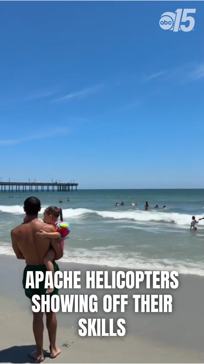 Two Apache Helicopters showing off some great skill! #Salutefromtheshore #military #ApacheHelicopter