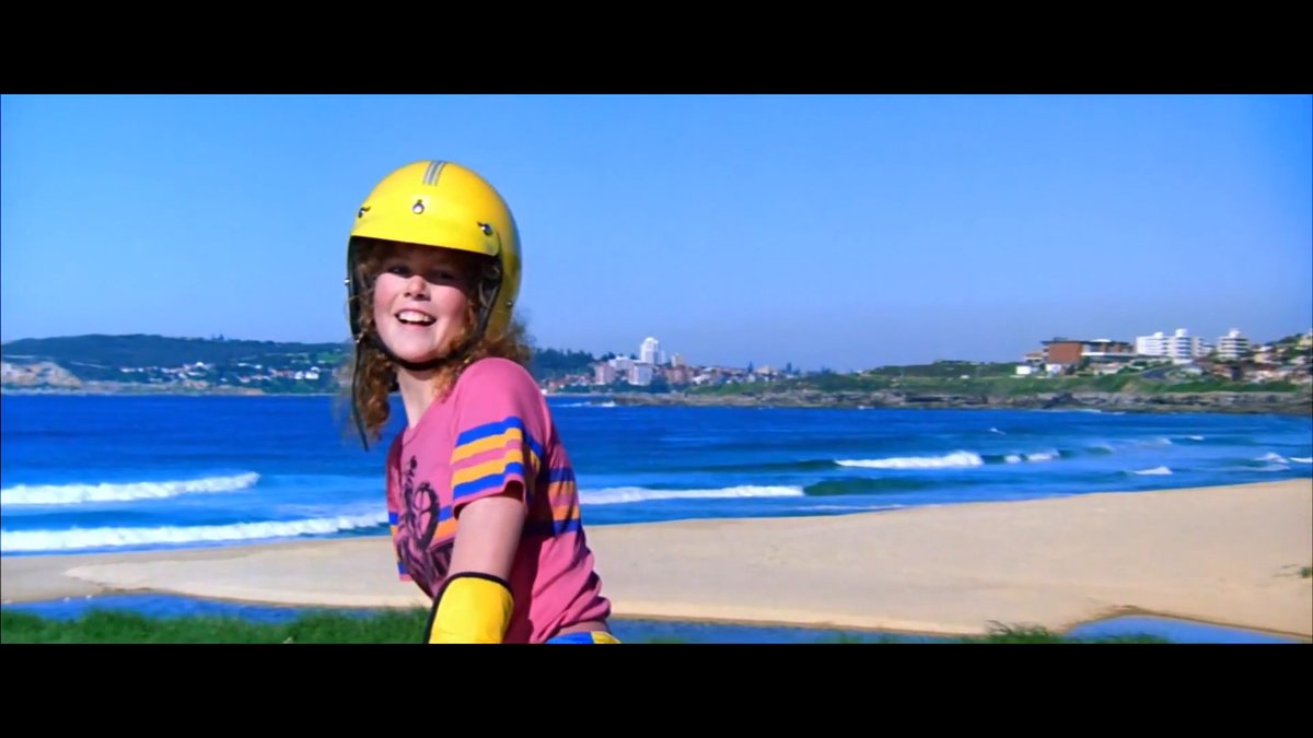 Nicole Kidman was just 15 when she filmed BMX Bandits (1983). She couldn’t ride a bike and later admitted, “I was a bit scared of the BMX bikes”… so a male stunt double in a Kidman wig did all the tricks. Did anyone else's BMX make THIS sound during aerials?