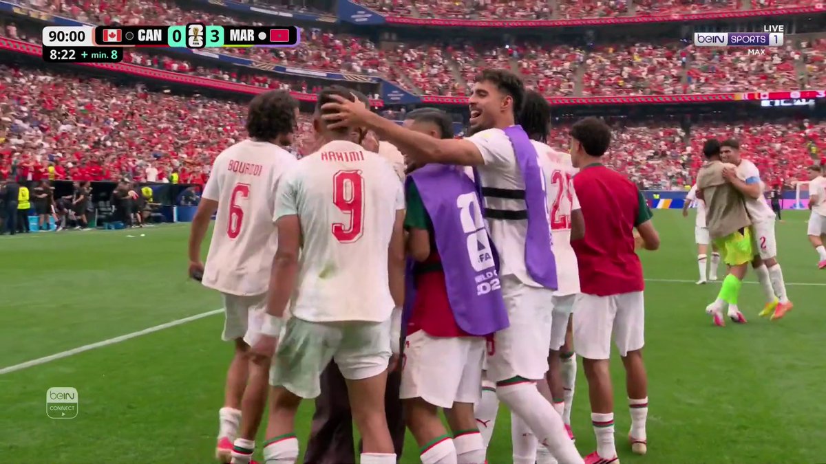 🇲🇦⚽️ رحيمي يوقّع على الثالث! سفيان رحيمي يضيف الهدف الثالث للمنتخب المغربي في اللحظات الأخيرة من المباراة. كندا 0-3 المغرب 🔥 📦 اشترك الآن 👇 🔗 📱 #كأس_العالم2026 | #مونديال2026 | #كأس_العالم #FIFAWorldCup2026 | #FIFAWorldCup | #beINWC26
