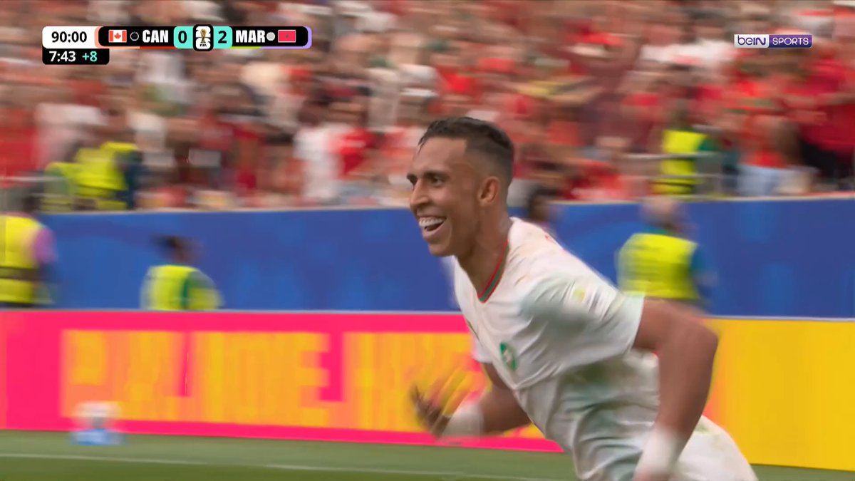 Grâce à un doublé d'Ounahi et un but de Rahimi, le Maroc écrase le Canada et rejoint les 1/4 de finale pour la 2eme fois consécutive !