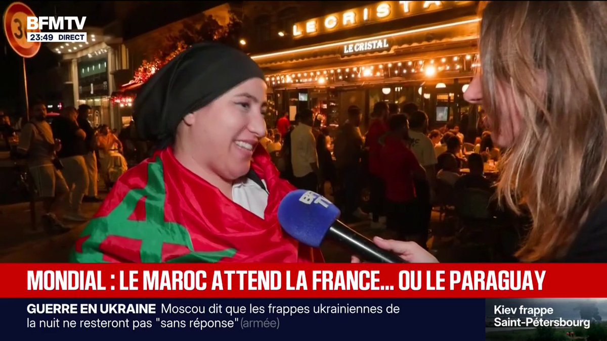 ๐ฌ "Que le meilleur gagne" โก๏ธ Le difficile choix des supporters marocains en France en cas de quart de finale entre la France et le Maroc