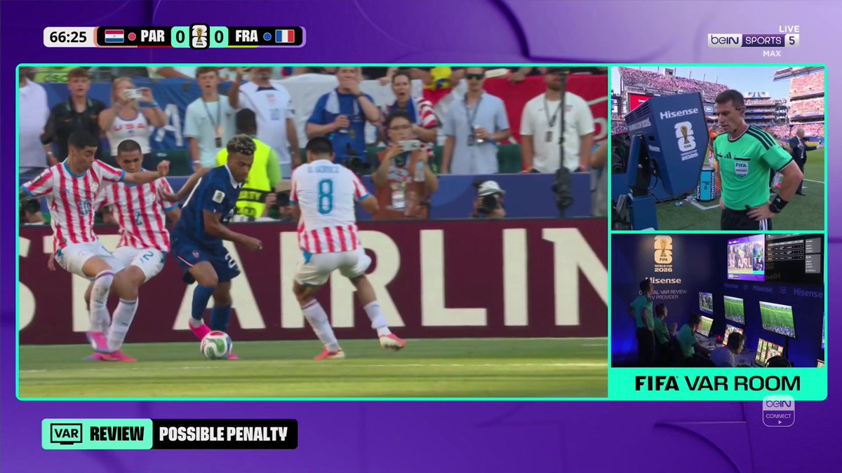 GOAL! Mbappé converts from the penalty spot to break the deadlock! 🔥 🇵🇾 Paraguay 0-1 France 🇫🇷 #FIFAWorldCup | #beINWC26 | #France