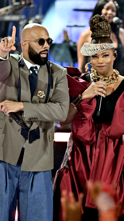 The legends came out for Ms. Lauryn Hill 👏🏾 Queen Latifah and Common teamed up for 'Lost Ones' during the star-studded tribute. Rewatch the 2026 #BETAwards now on Paramount+.