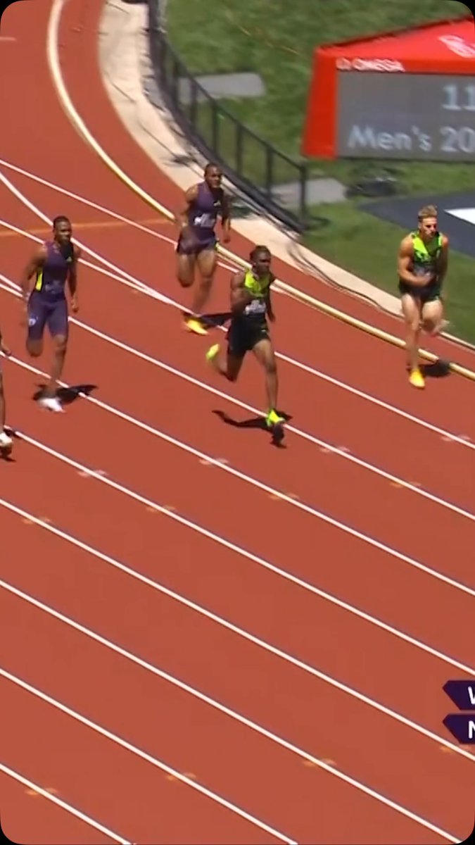 A star is born 🌟 18-year-old Tate Taylor 🇺🇸 stormed past Olympic champion Letsile Tebogo, clocking a personal best 19.75 ⏱️ into a headwind Only Erriyon Knighton and Gout Gout have gone faster as teenagers! #EugeneDL 🇺🇸 #DiamondLeague 💎