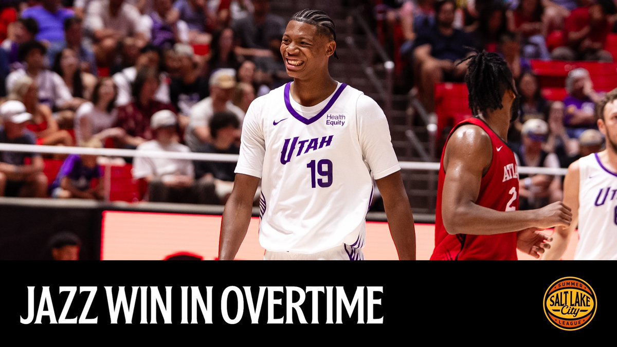 started the summer off right 😎 run back the best of our OT win to kick off SLC Summer League 📼🔥 #TakeNote