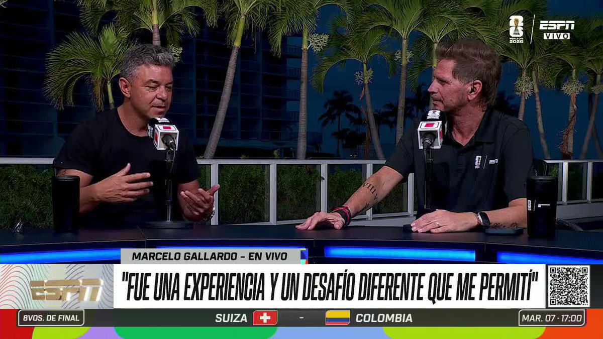 🗣️ "ME SIENTO REPRESENTADO CON LA SELECCIÓN ARGENTINA" Marcelo Gallardo y sus sensaciones con la participación de la Albiceleste en la Copa del Mundo. ⚡ #ESPNMundial 📺 Mira los mejores partidos de la #FIFAWorldCup por ESPN, en el Plan Premium de #DisneyPlus