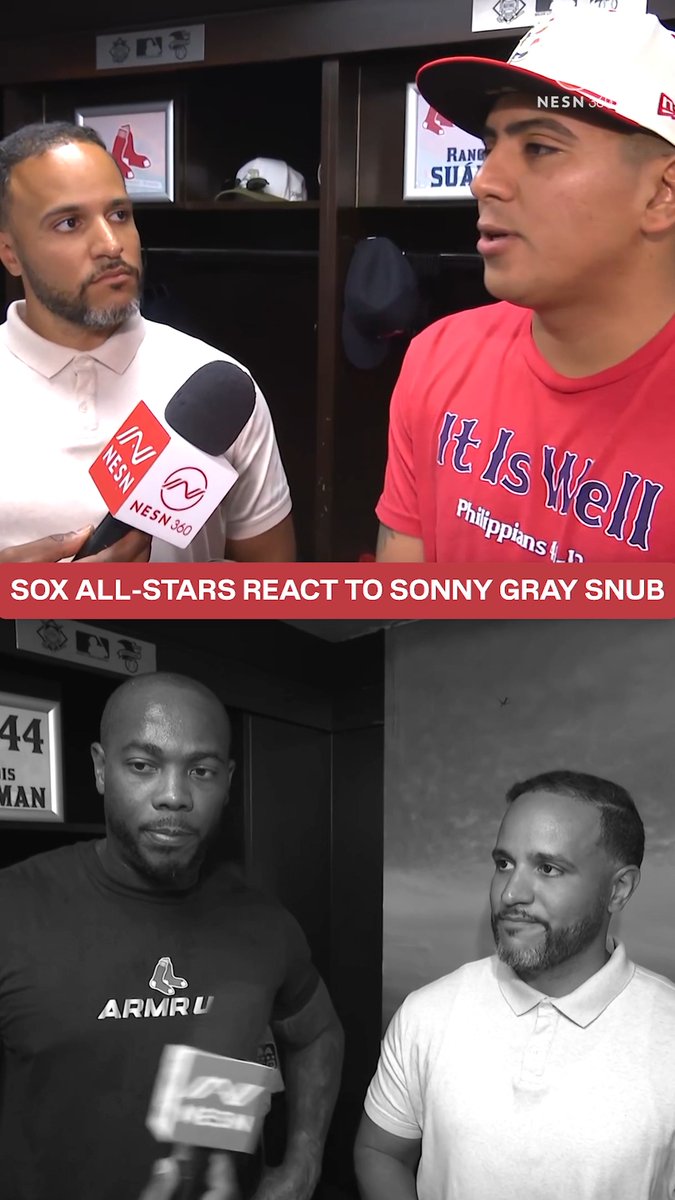 Ranger Suarez on the Sonny Gray All-Star snub: “I was definitely a little surprised.” Aroldis Chapman on Gray not making it: “Very surprised.”