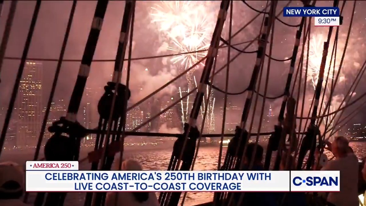 Macy's annual Fourth of July fireworks light up the New York skyline for America's 250th birthday.