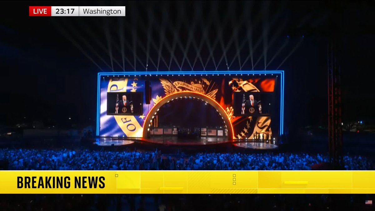 "For two and a half centuries, our American republic has stood as the crowning achievement of human history." U.S. President Donald Trump speaks at a 250th anniversary event in Washington DC commemorating the country's independence. Read the latest 🔗