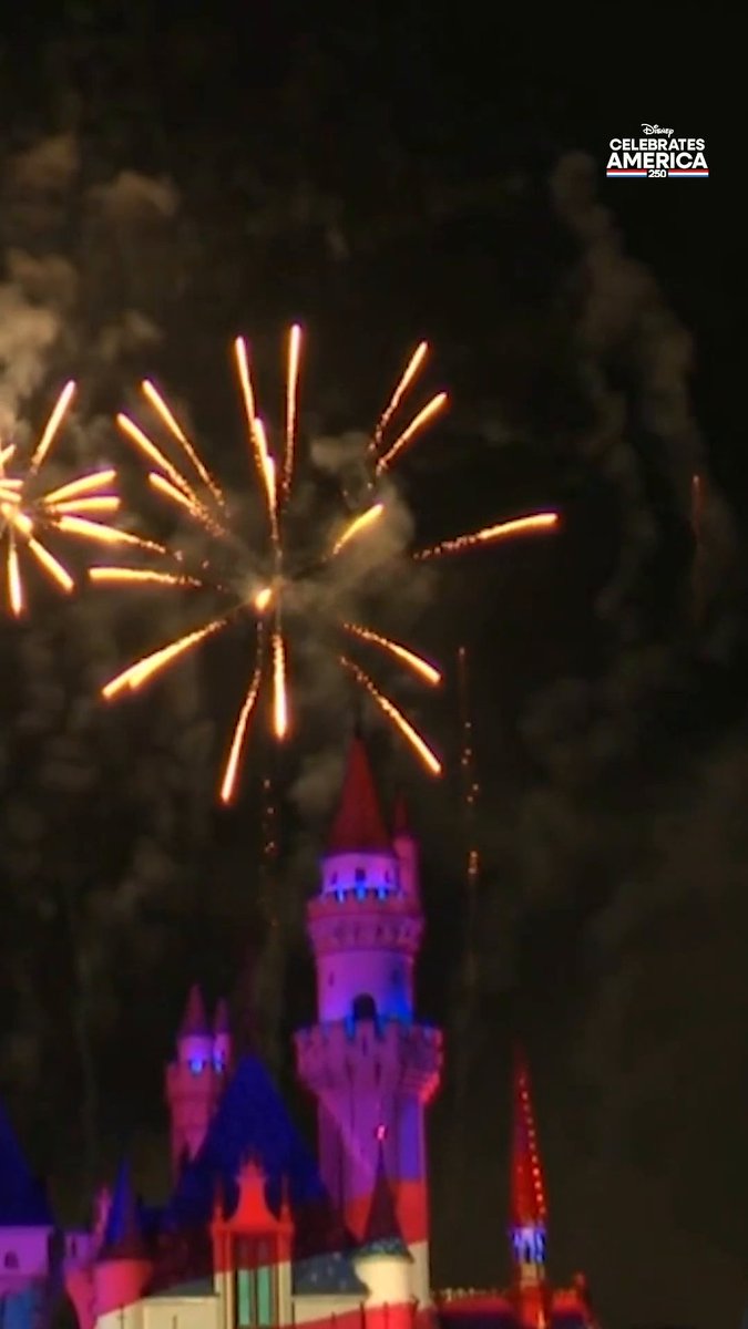 Going out with a BANG. Thanks for celebrating 250 years with us! Stream all the magic again on Hulu and Disney+. #DisneyCelebratesAmerica