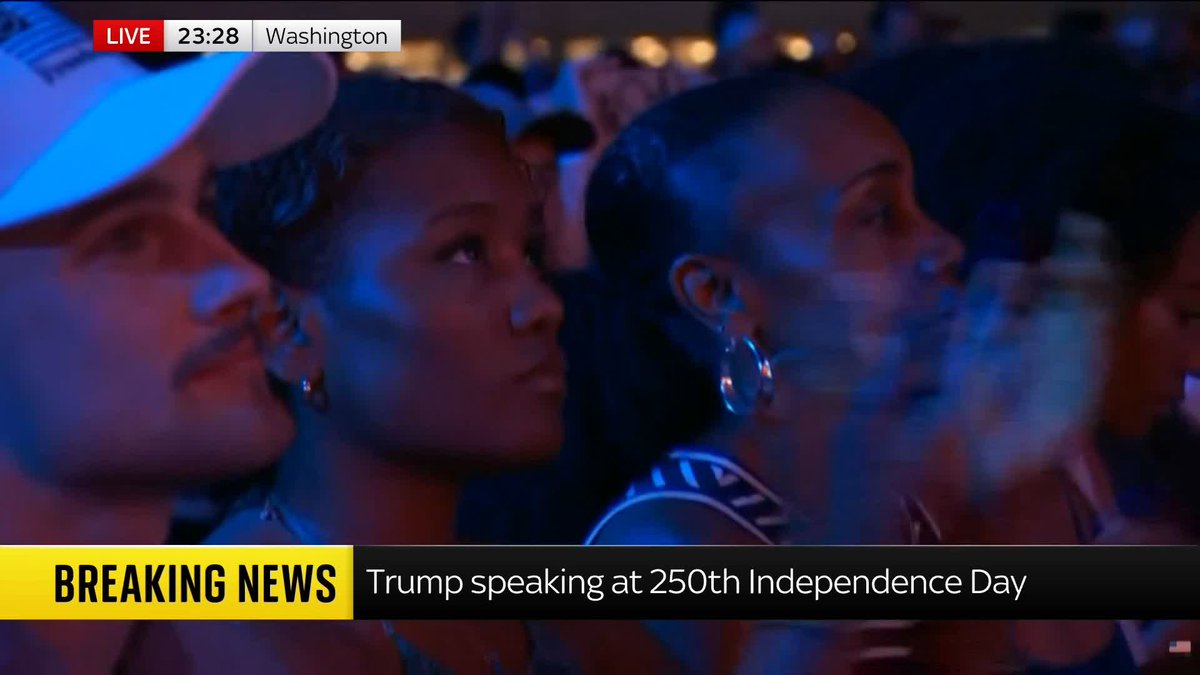"We have never stopped expanding our ambitions and our dreams." U.S. President Donald Trump says the American Dream is 'back', as he praises the achievements of the country's armed forces. Read the latest 🔗 📺 Sky 501, Virgin 602, Freeview 233