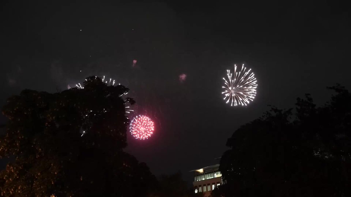 Fireworks lit up the night sky on the Camden Waterfront while Philadelphia's skyline was lit in red, white, and blue for America 250. 🇺🇸