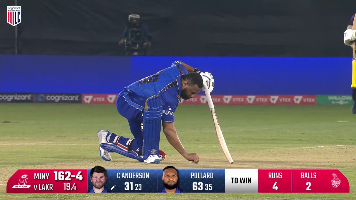 KIERON POLLARD WINNING GAMES FOR MI NEW YORK AT THE AGE OF 39. 🔥 - Wait for the ice cold celebration of Pollard. 🥶