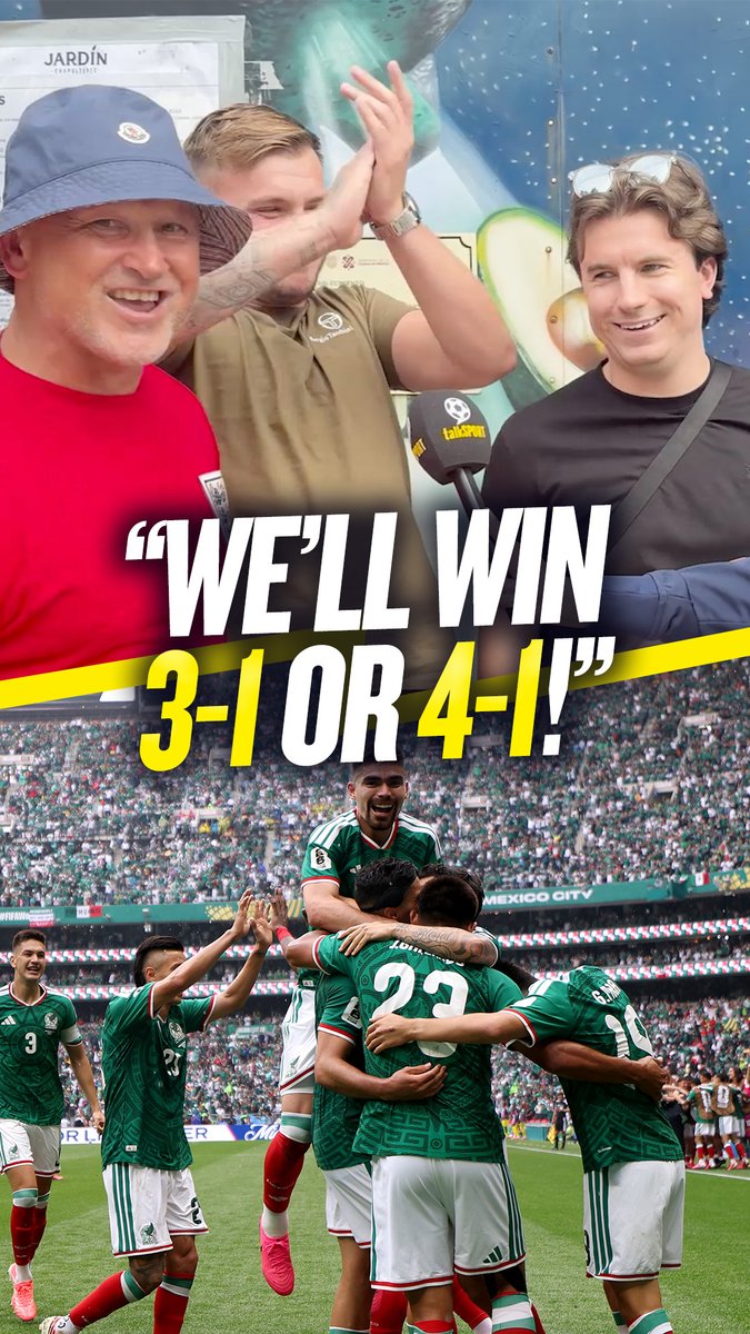 ❌ "He's completely wrong.." 👀 "We'll win 3-1 or 4-1, easy. They ain't got no-one." 🇲🇽 "Their best player plays in the Championship!" These England fans are expecting to "smash" Mexico in the Azteca despite Marc Guehi's claims that Mexico are "favourites"... 😳