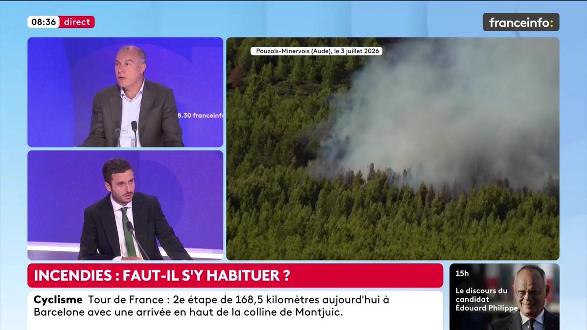 "Le réchauffement climatique crée les conditions pour que les incendies se propagent", explique François Gemenne, enseignant à HEC, co-auteur du 6e rapport du GIEC