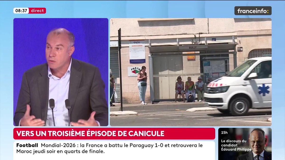 "Tant qu'on n'aura pas atteint la neutralité carbone, les températures vont continuer à augmenter et il va falloir qu'on s'habitue à ce qu'il y ait de plus en plus de canicules", analyse François Gemenne, enseignant à HEC, co-auteur du 6e rapport du GIEC