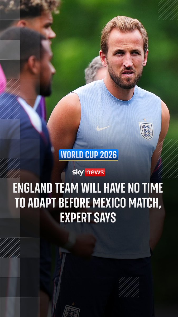 The England team will have no time to adapt to Mexico City's higher altitude, where there are lower levels of oxygen in the air, before they face Mexico, an expert has warned. Sky's Rob Harris says it could be a night of lengthy delays if thunder and lightning persist.