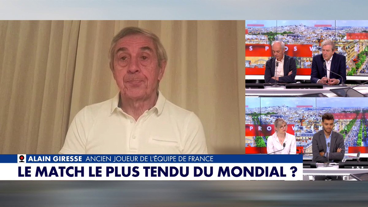Alain Giresse, ancien joueur des Bleus, sur la victoire de la France face au Paraguay en 8e de finale de Coupe du monde : «Les joueurs du Paraguay ont été violents avec la bénédiction de l'arbitre», dans #HDProsWE Toute l'info est à retrouver sur
