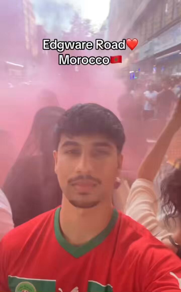 Morocco ‘fans’ clearly weren’t just celebrating a game win as they turned it into a political stunt, cheered on by Mohammed Hijab. We’re lectured on ‘the right’ constantly don’t mix politics with sport. Well, this is not football.