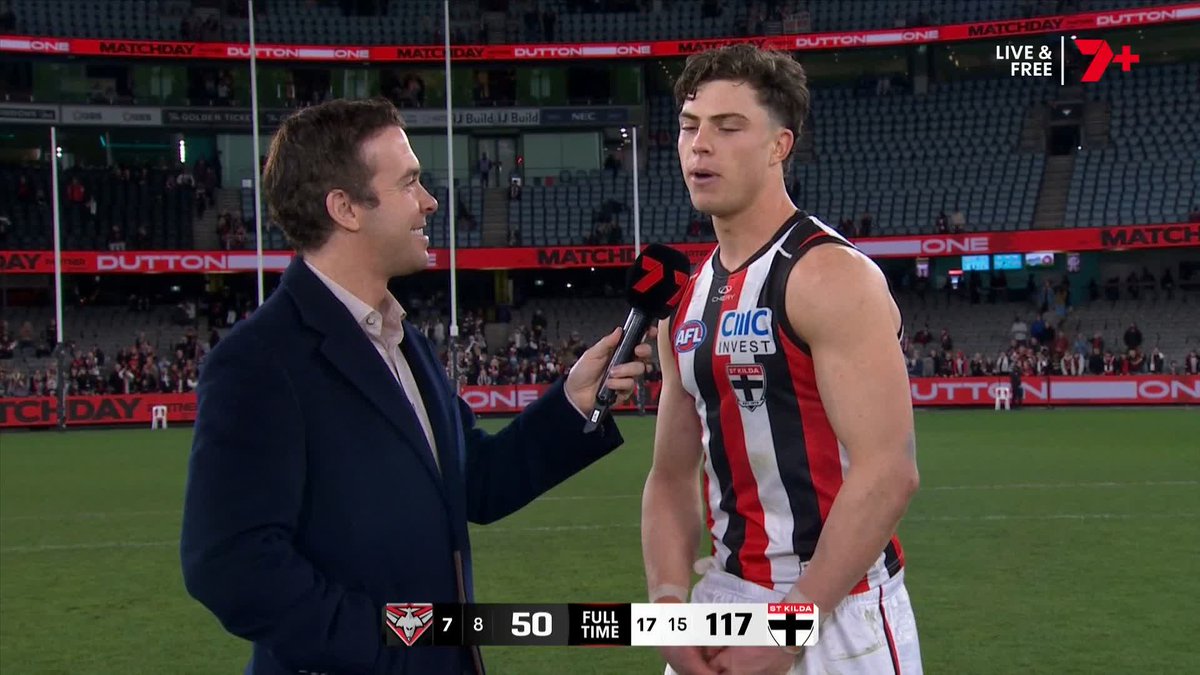 "I'm pretty happy at the Saints." 🗣️ Darcy Wilson post-game with Tom Morris