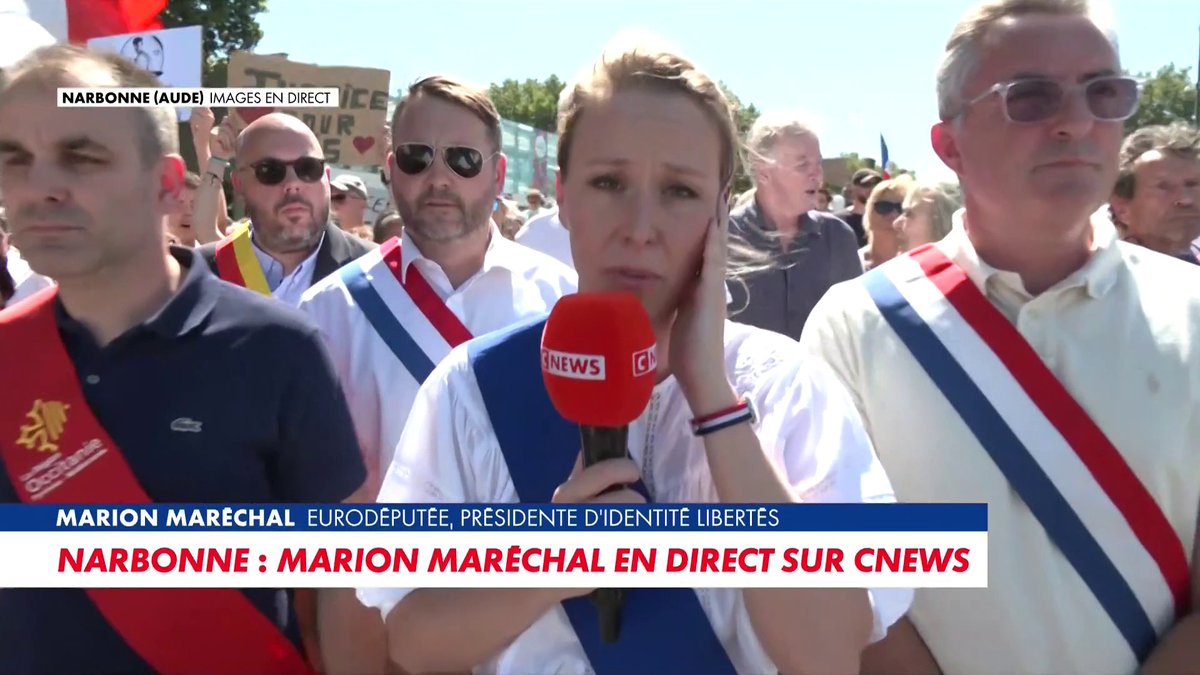 Marion Maréchal, eurodéputée et présidente d'Identité Libertés, sur la justice des mineurs après la mort de Louis : «Il faut abaisser la majorité pénale à 15 ans et supprimer l'excuse de minorité», dans #100Actu Toute l'info est à retrouver sur