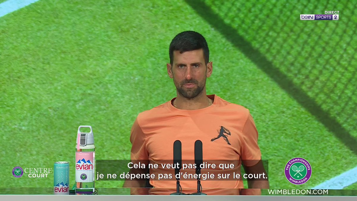 [📺LIVE] 🎾 #CentreCourt 🎙️ Novak Djokovic : "J'ai plus d'énergie que je n'en avais à Paris" #TennisExtra #Wimbledon