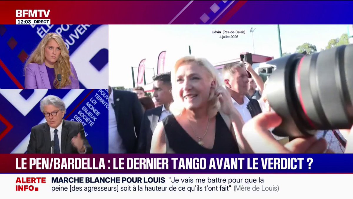 Procès en appel du RN: "Je crois que personne ne considère que la démocratie sera en danger" si Marine Le Pen ne peut pas se présenter à la présidentielle, lance Thierry Breton, ancien commissaire européen