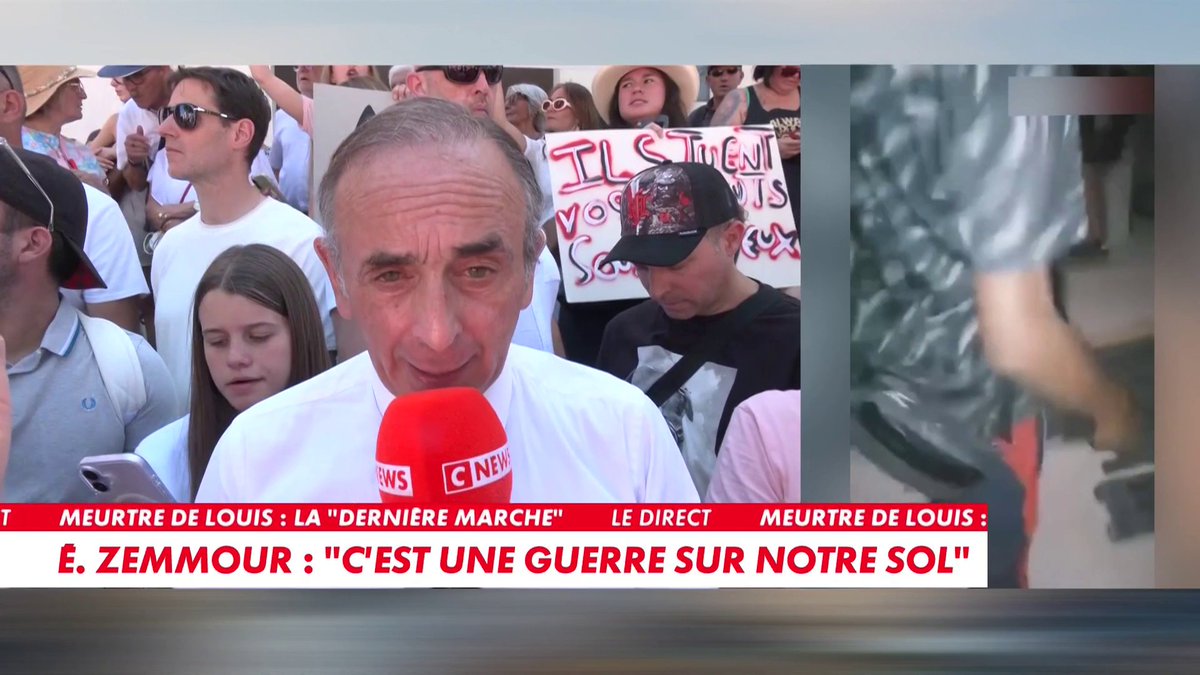 Éric Zemmour, président de Reconquête, après la mort de Louis : «La seule solution est d'arrêter l'invasion et d'engager une remigration des gens violents», dans #100Actu Toute l'info est à retrouver sur