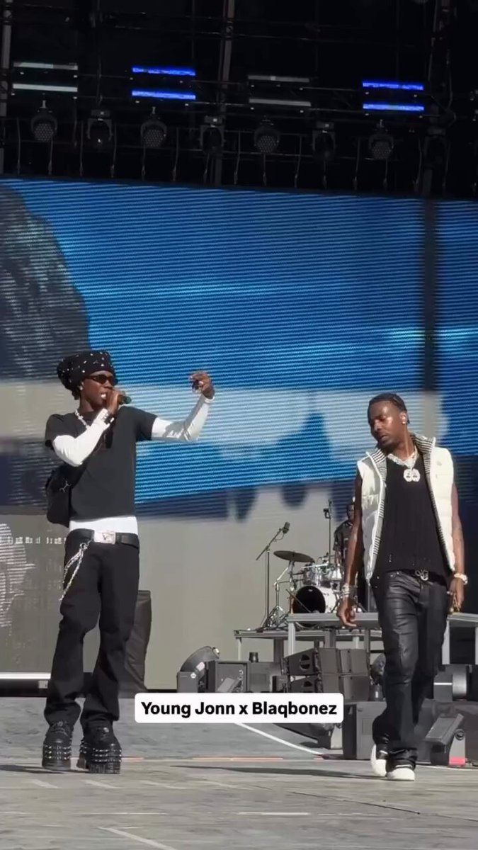 🚨Blaqbonez &amp; Young Jonn performing “Chanel” ft Asake at Afro Nation Portugal 🇵🇹 🤩