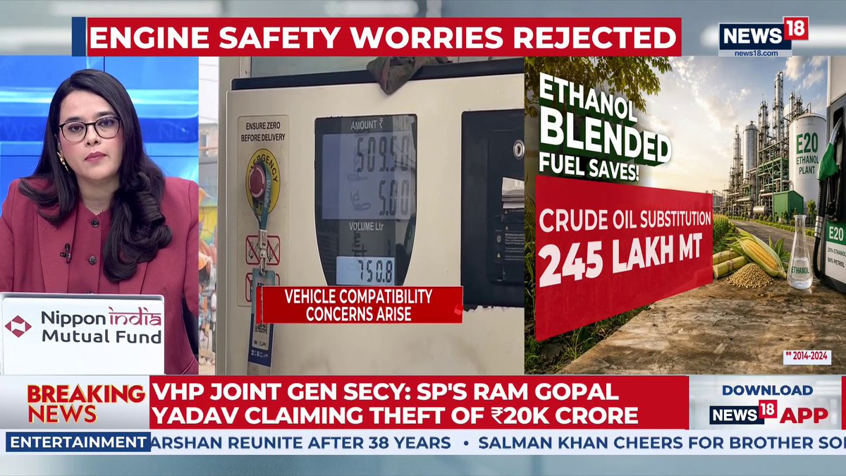 #E20 | Protesters gathered at Delhi's Jantar Mantar under the slogan 'Hamara Gadi Hamara Adhikar' to oppose the government's mandatory ethanol blending policy, demanding the right to choose their fuel. CNN News 18's Simran reports on the ongoing showdown over ethanol in petrol #E20 #Ethanol #AutoIndustry | Griha Atul