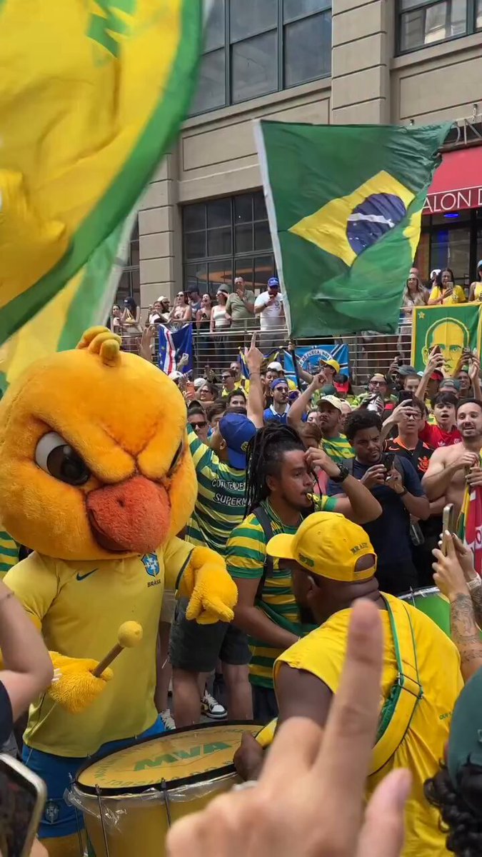 Brazil 🇧🇷 all hyped before their face off with Norway 🇳🇴