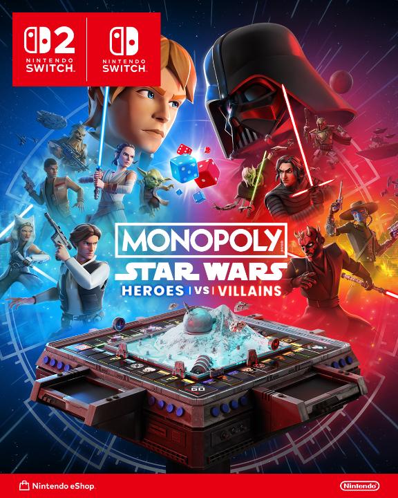 In Monopoly: Star Wars Heroes vs. Villains nimmt das Brettspiel eine spannende Wendung – dank teambasiertem Gameplay, Charakterfähigkeiten und mehr! Jetzt erhältlich für #NintendoSwitch2 und #NintendoSwitch! Lasst die Würfel intergalaktisch rollen: