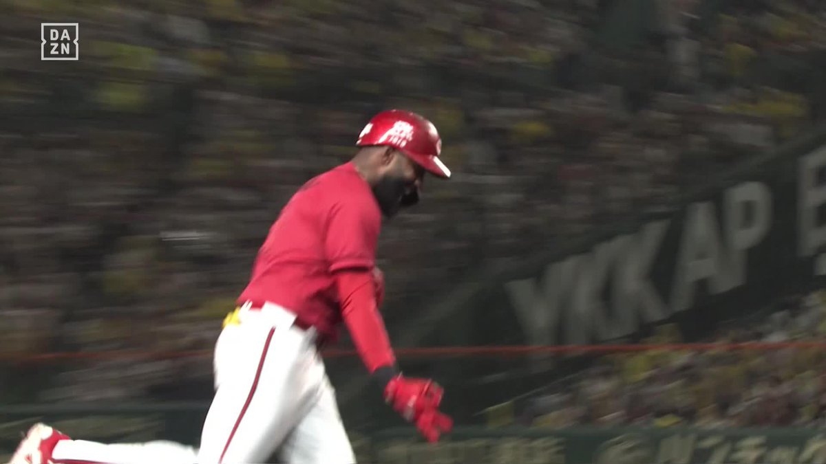 意地の一発 軽～くスタンドまで運んでいった 途中出場・ファビアン 今シーズン第6号ホームラン ⚾️阪神×広島 #carp
