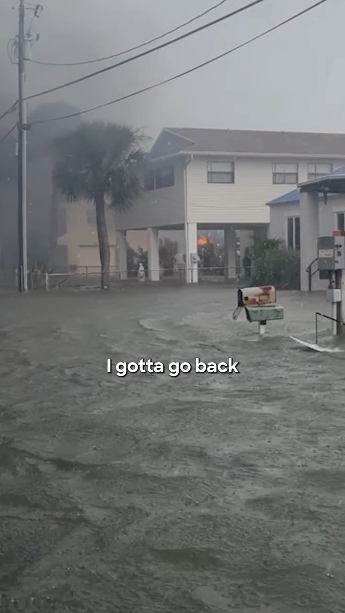 House catches fire amid Hurricane Idalia flooding. 😳 New #IntheEyeoftheStorm Tonight at 10P.