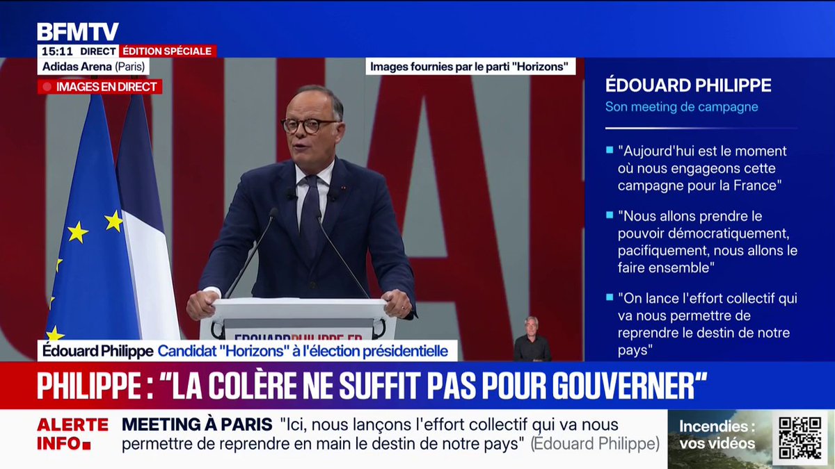 "Comme tous les Premiers ministres, je n'ai pas tout bien fait", reconnaît Édouard Philippe, candidat Horizons à la présidentielle